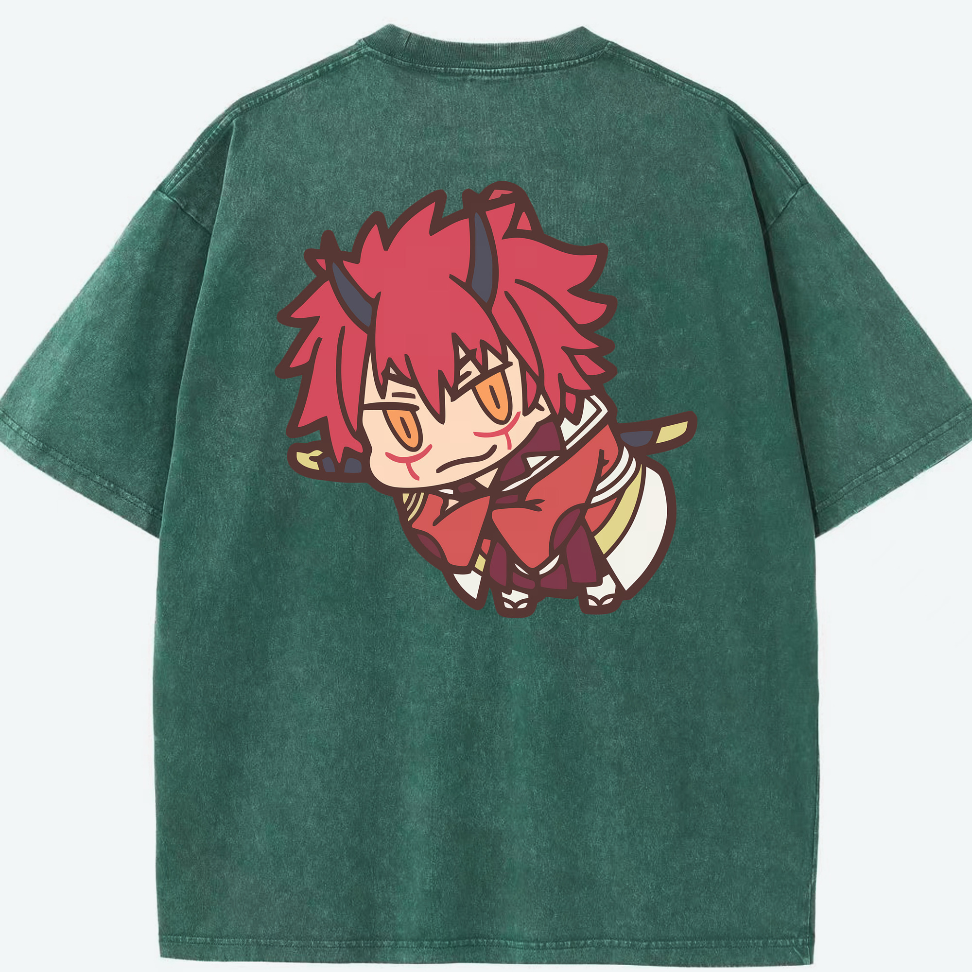 （画像用） 転スラ Regarding Reincarnated to Slime 綿100% ヴィンテージ風 半袖Tシャツ（背面プリント）